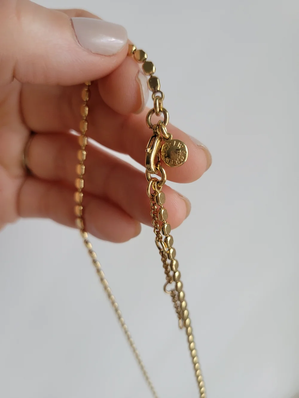 J Crew Gold Dot Chain Set Necklace & Bracelet - Picture 7 of 9